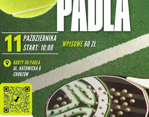 Jesienny Turniej Padla OPEN w Chorzowie – zapisy ruszyły!