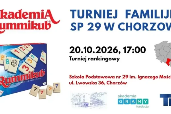 Turniej Rummikub w Chorzowie – eliminacje do Mistrzostw Śląska już 20 października